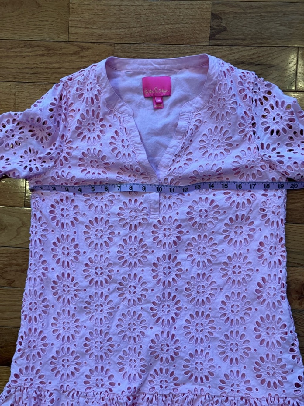Lilly Pulitzer - Women’s Pink Peony Bekah Eyelet Dress - Medium - Picture 3 of 12